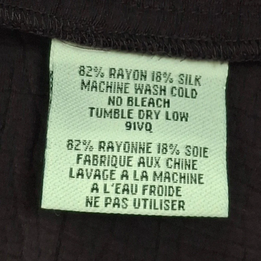 Eileen Fisher Open Front Jacket Womens XS Purple Silk Rayon Crinkle Gauze